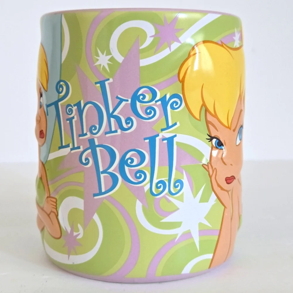Disney Store Exclusive Tinkerbell w Attitude, Classic Tink, Dbl-sided Mug 16oz